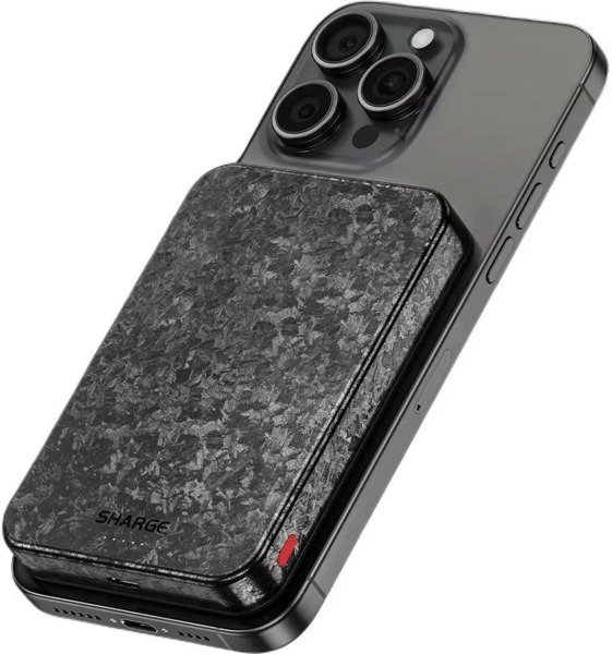 SHARGE CarbonMag 10K 10000 mAh, 20W - powerbank, Black/Grey