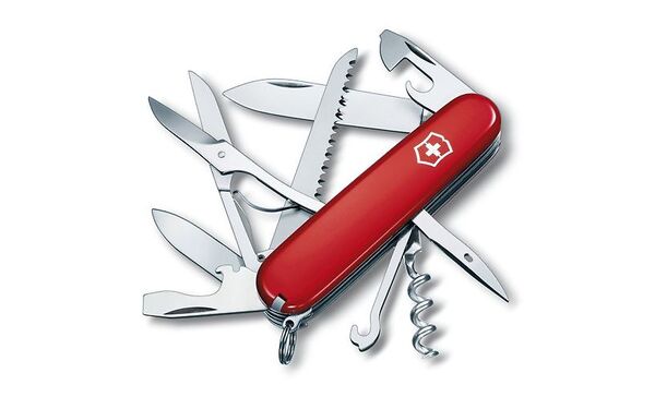 Victorinox Huntsman Pocket Knife, Red, 91 mm