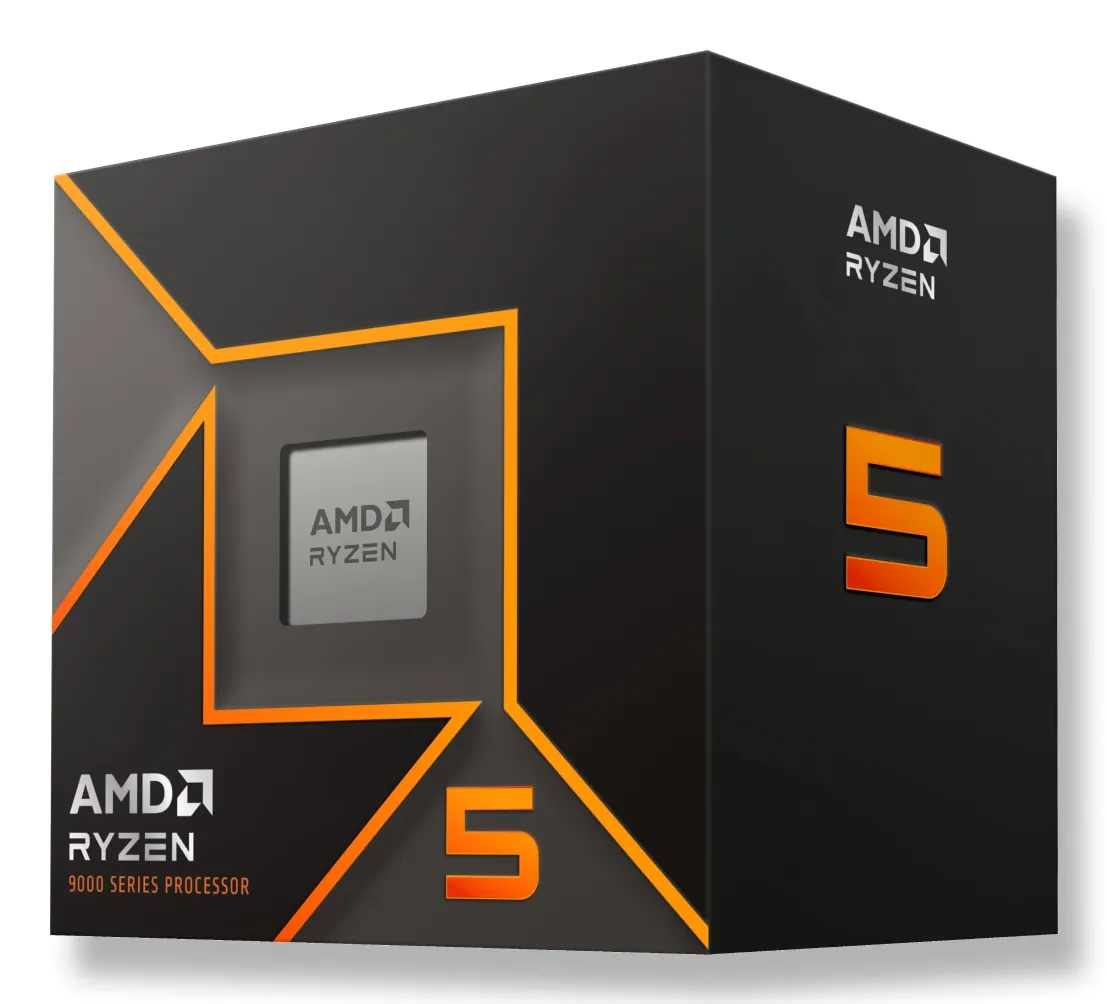 AMD Ryzen 5 9600 5.2GHz AM5 6C/12T 65W 38MB Processor with Wraith Stealth Cooler MPK