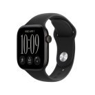Apple Watch Series 12 (GPS + Cellular) 42mm Black Aluminium Case with Black Sport Band, S/M