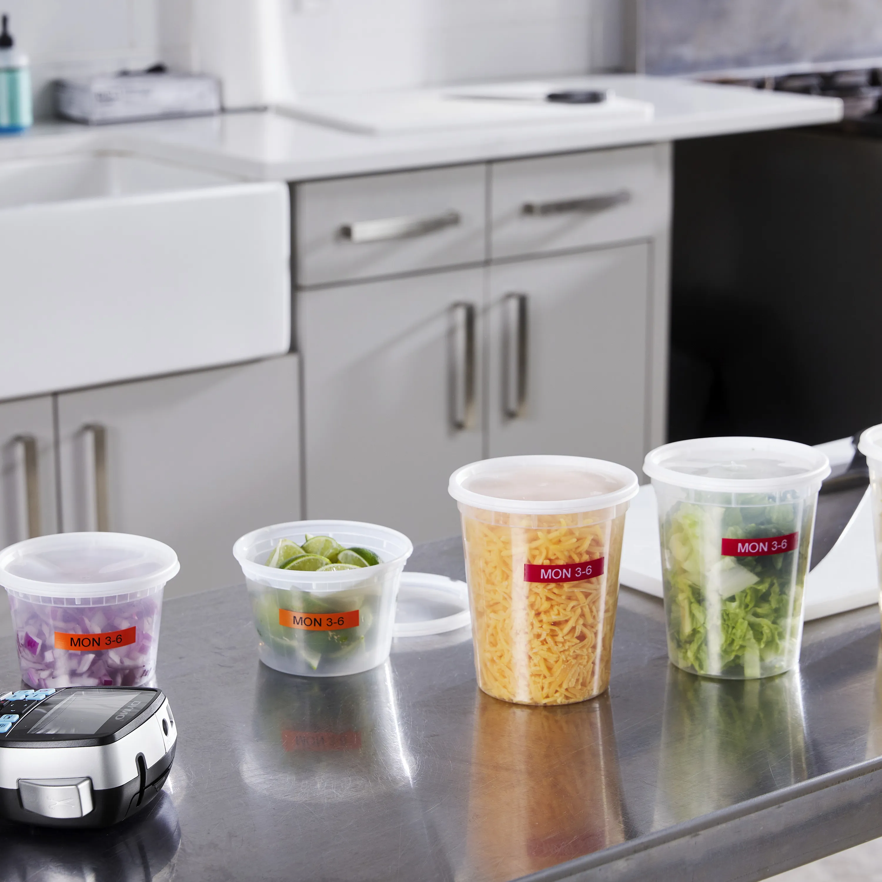 DYMO D1 Durable 12 mm x 3 M, White on Red