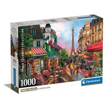 Clementoni High Quality Collection Flowers In Paris - puzzle, 1000 pcs