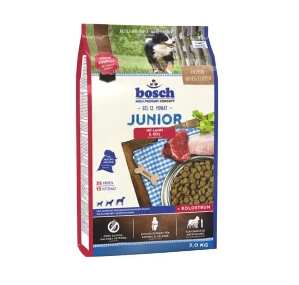 Bosch HPC Junior Lamb & Rice, Dry food for dogs, Gluten Free, 3kg