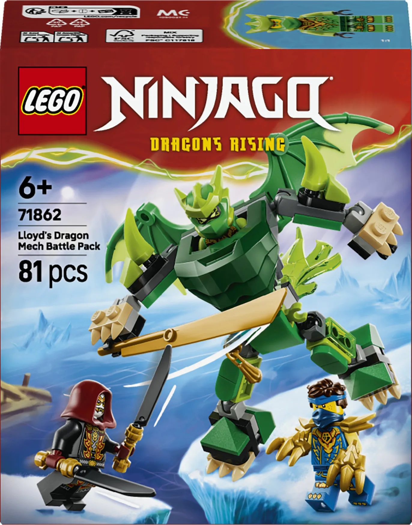 LEGO NINJAGO Lloydin lohikäärmerobotin taistelupakkaus 71862