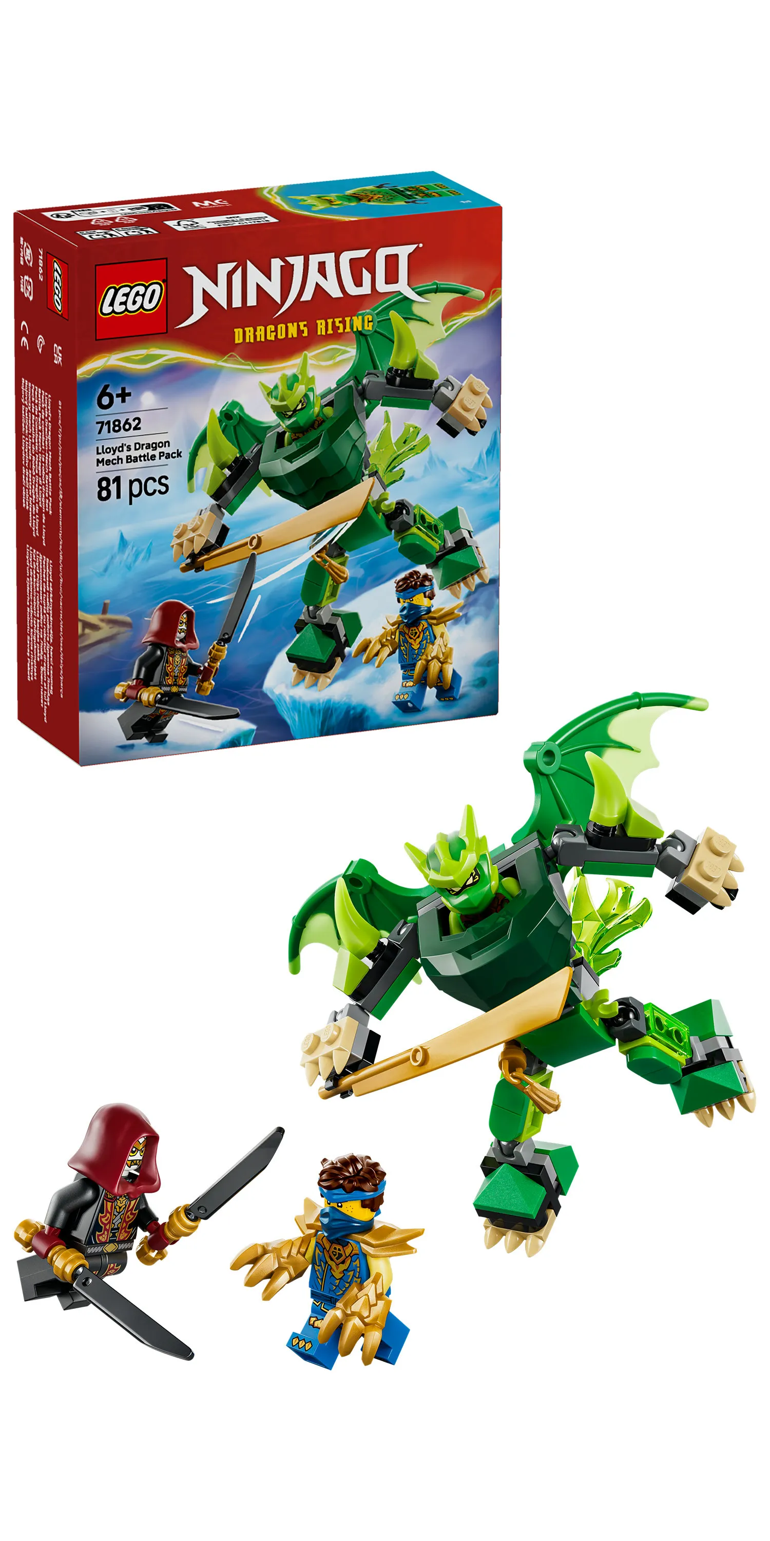 LEGO NINJAGO Lloydin lohik&auml;&auml;rmerobotin taistelupakkaus 71862