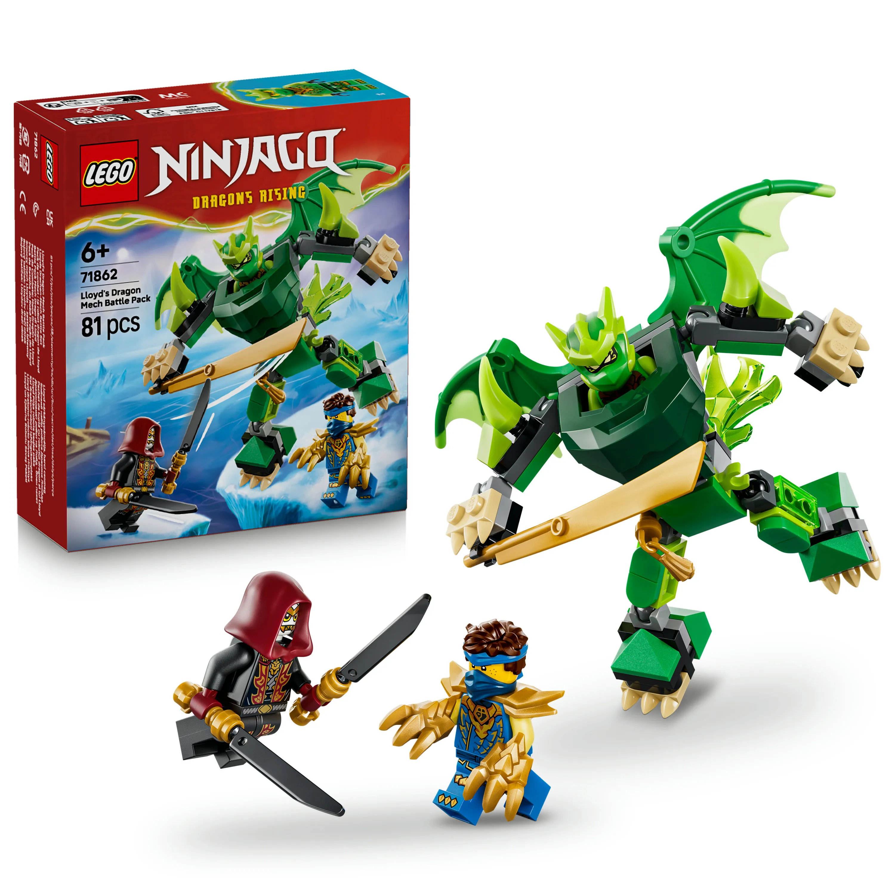 LEGO NINJAGO Lloydin lohik&auml;&auml;rmerobotin taistelupakkaus 71862