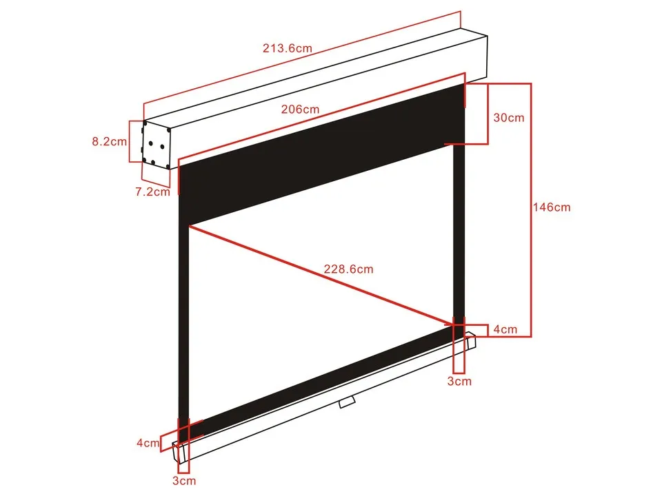 M 16:9 Manual Selflock Screen Deluxe 90"
