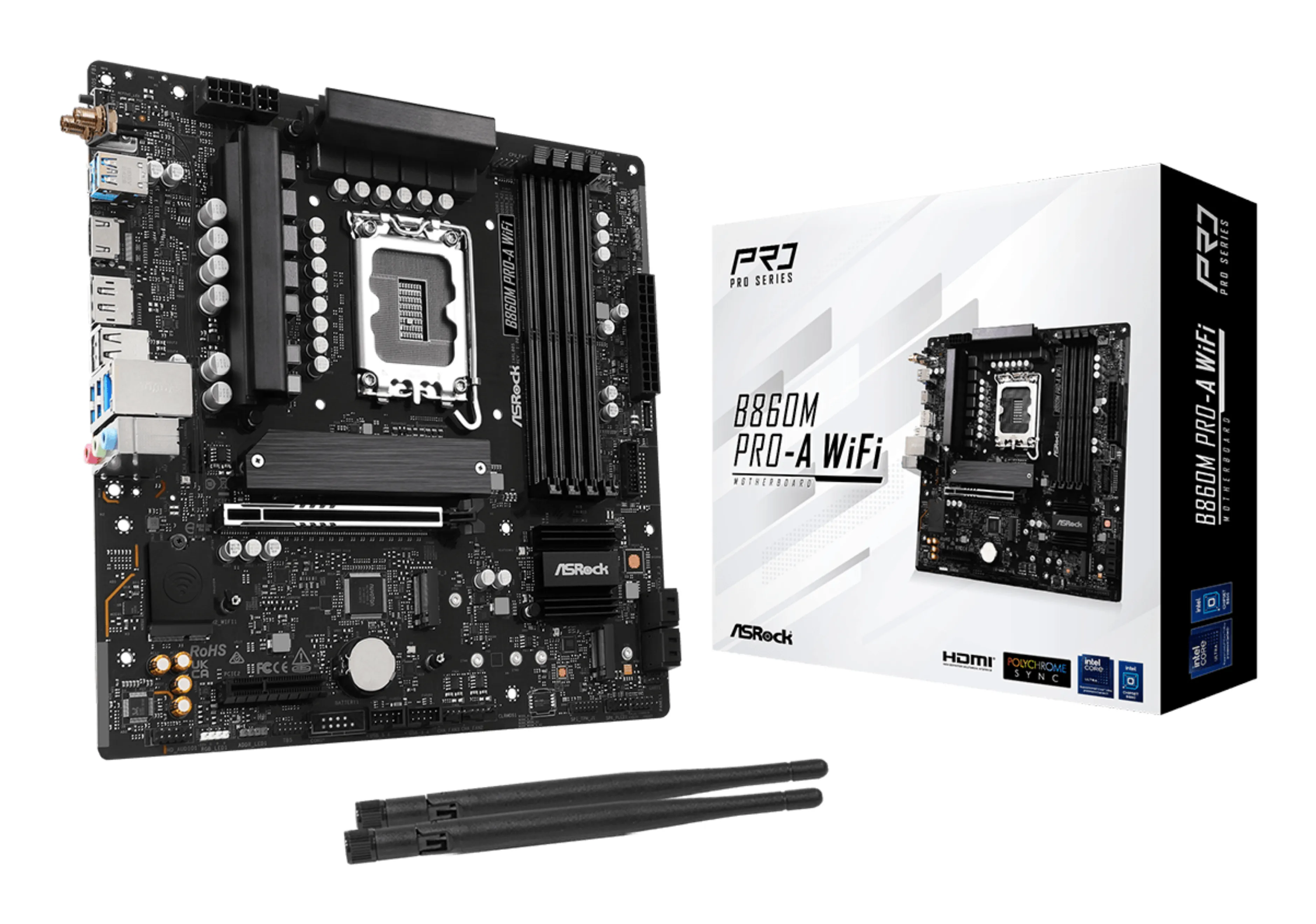 ASRock B860M Pro-A WiFi LGA1851 mATX Motherboard