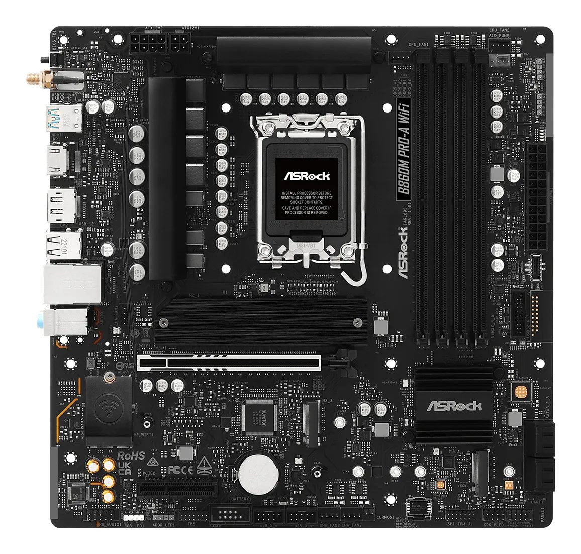ASRock B860M Pro-A WiFi LGA1851 mATX Motherboard