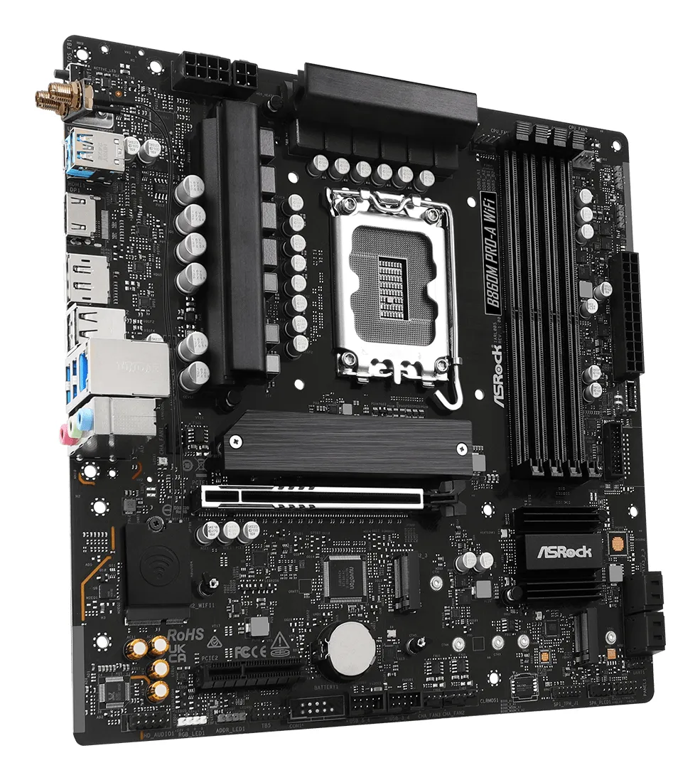 ASRock B860M Pro-A WiFi LGA1851 mATX Motherboard