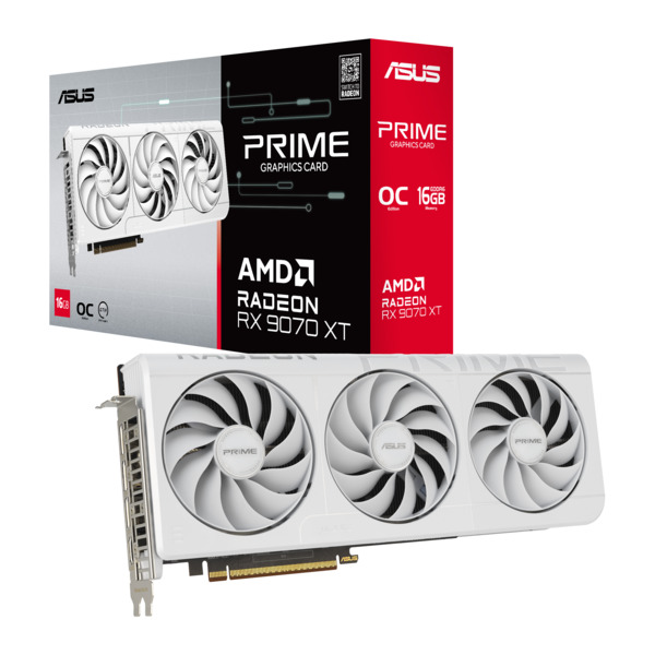 Asus Radeon RX 9070 XT 16 Gt Prime OC White -n&auml;yt&ouml;nohjain