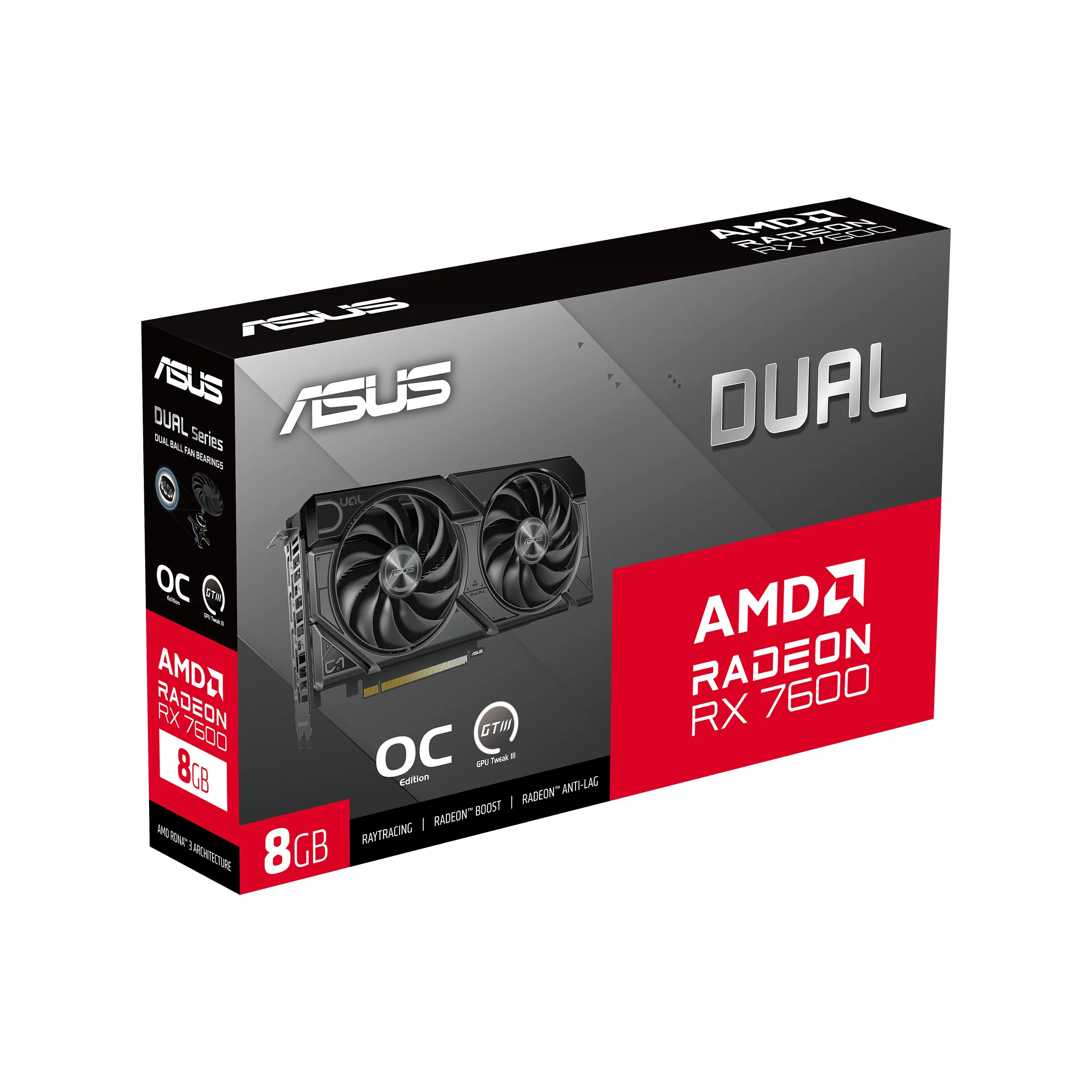 ASUS Radeon RX 7600 8GB GDDR6 DUAL OC EVO