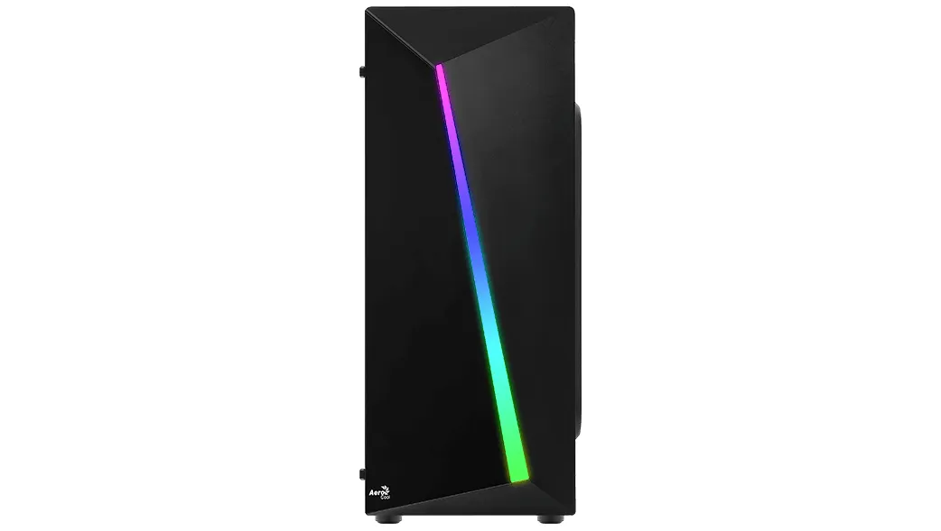 AeroCool Shard RGB Midi-Tower Case with window and RGB lighting, Black