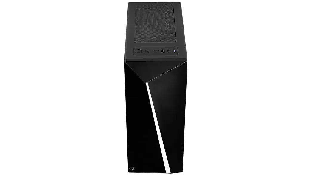 AeroCool Shard RGB Midi-Tower Case with window and RGB lighting, Black