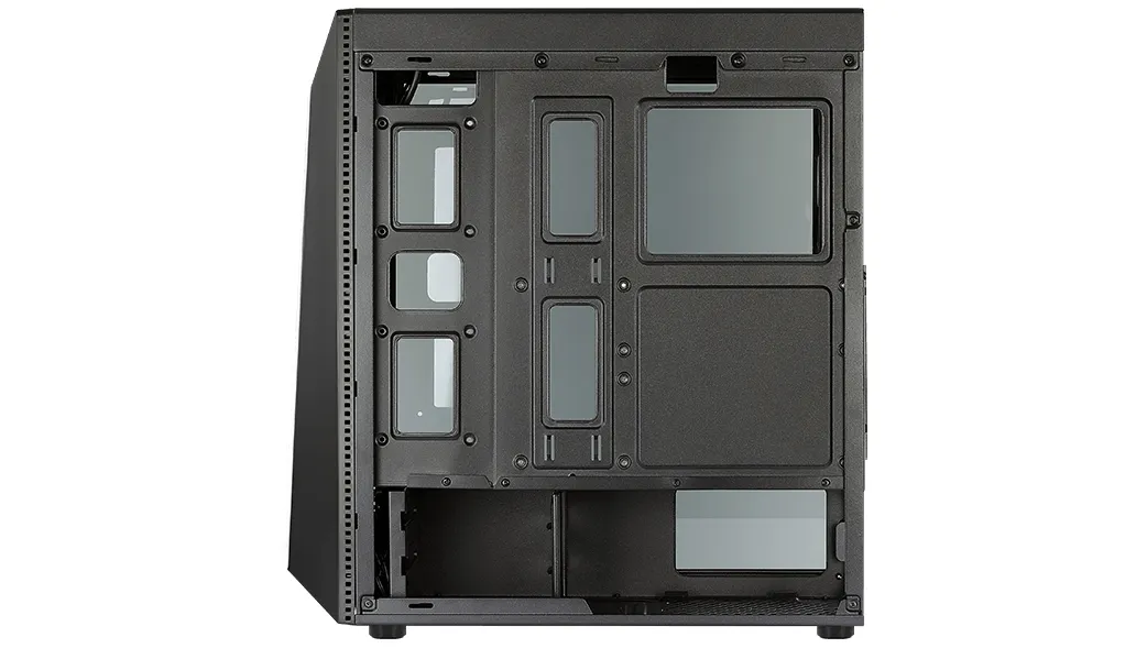 AeroCool Shard RGB Midi-Tower Case with window and RGB lighting, Black