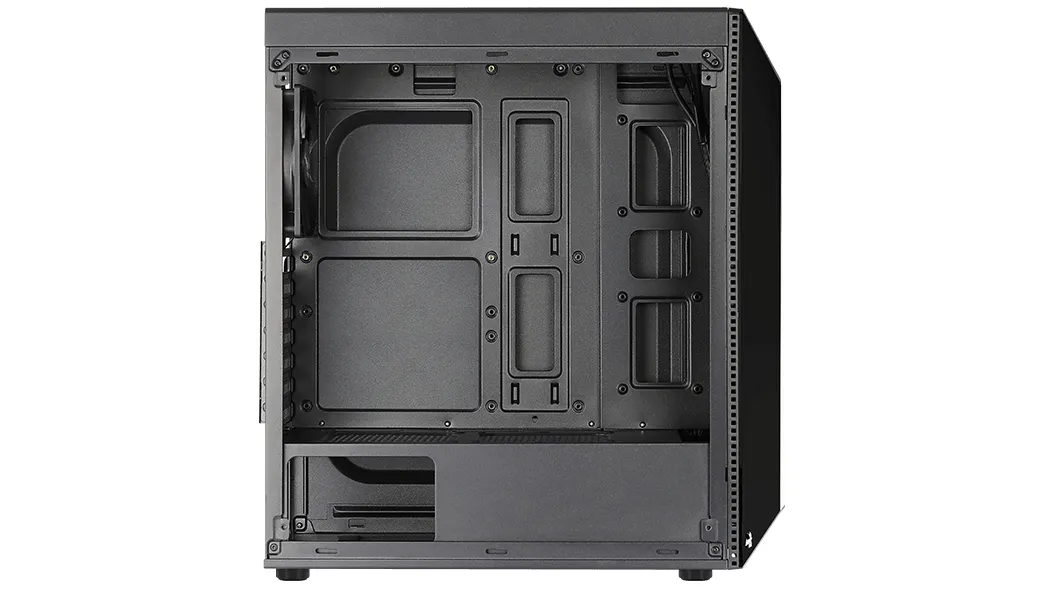 AeroCool Shard RGB Midi-Tower Case with window and RGB lighting, Black