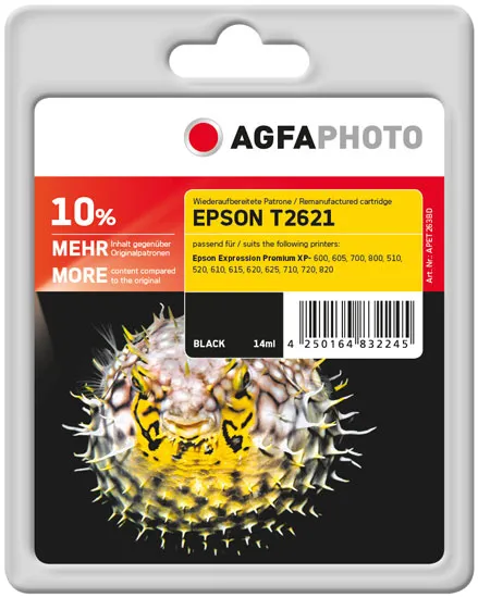 AGFAPHOTO APET263BD ink cartridge, 14 ml, Black