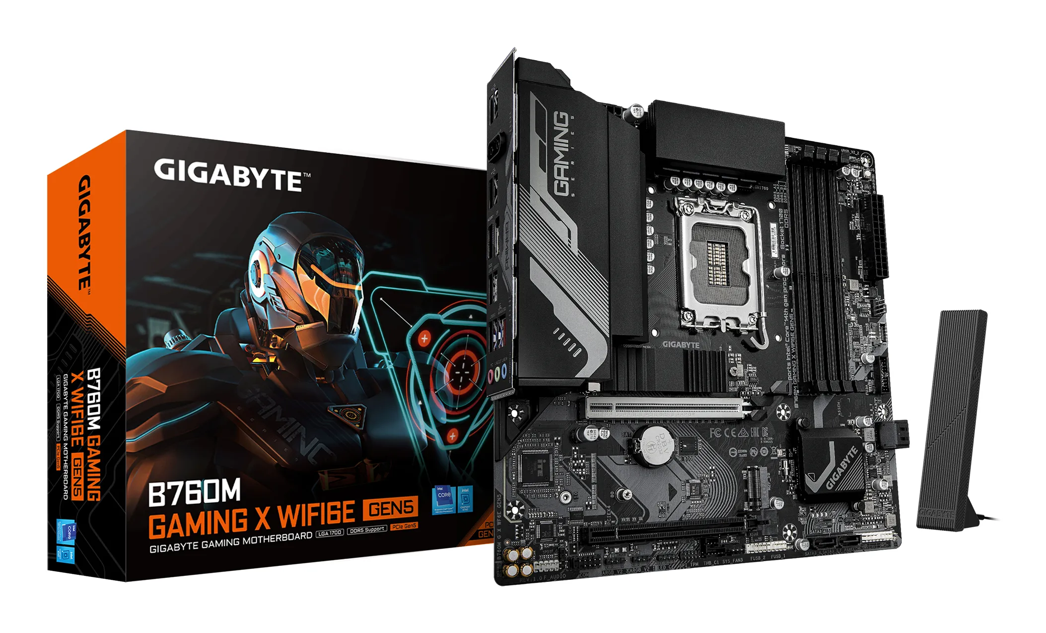 Gigabyte B760M GAMING X WIFI6E GEN5 LGA1700 mATX Motherboard