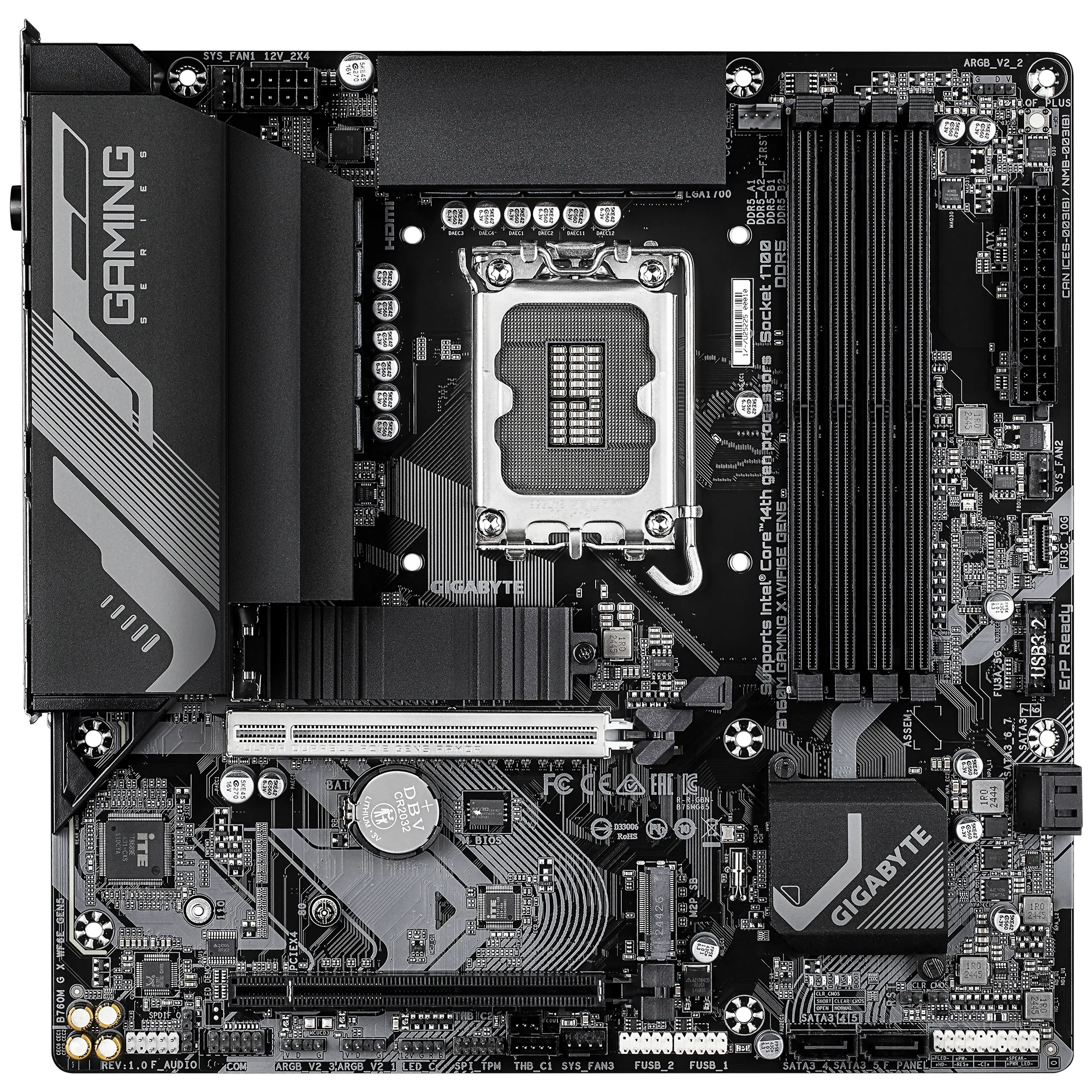 Gigabyte B760M GAMING X WIFI6E GEN5 LGA1700 mATX Motherboard
