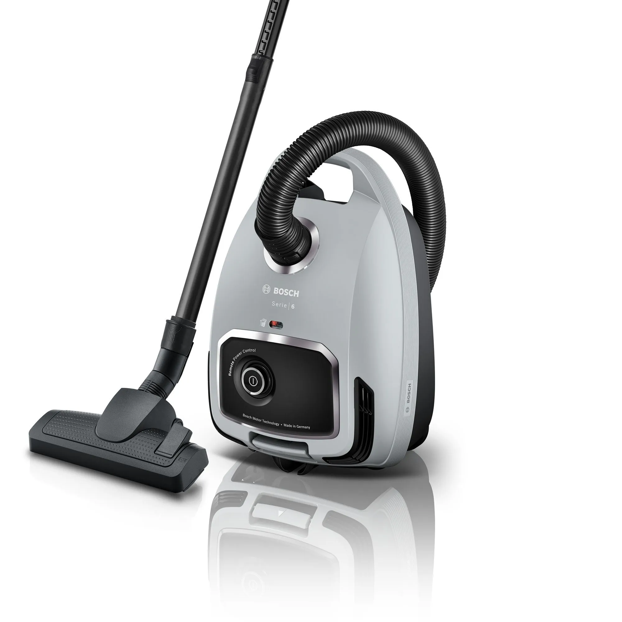 Bosch Serie 6 -p&ouml;lypussillinen p&ouml;lynimuri, Harmaa