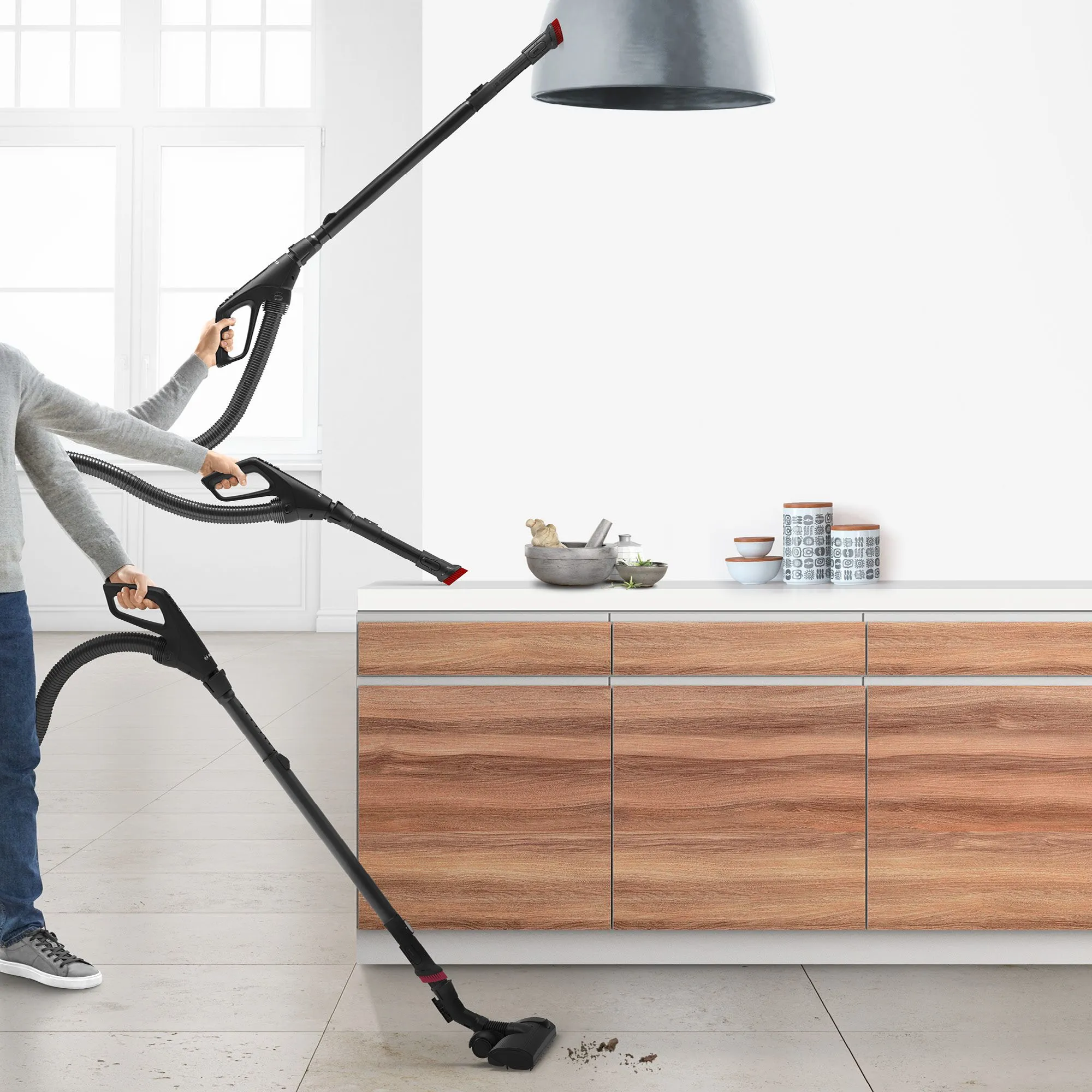 Bosch Serie 6 -p&ouml;lypussillinen p&ouml;lynimuri, Harmaa