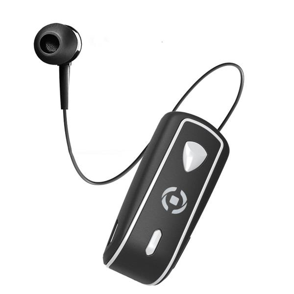 Celly Retractable, langaton, Bluetooth - Headset, musta