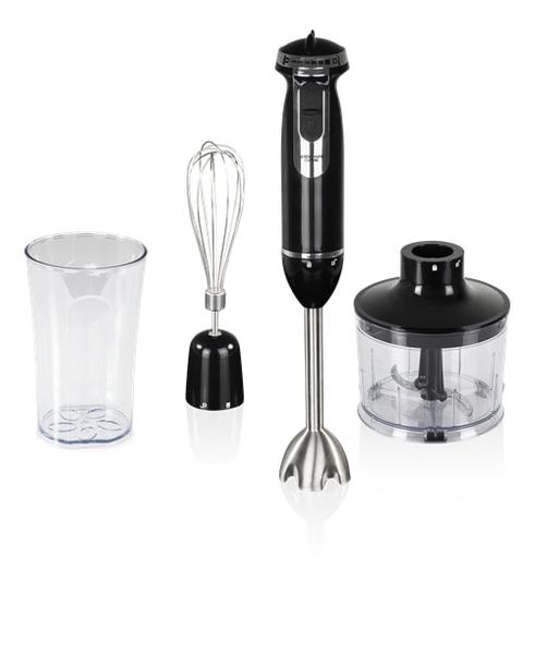 NORDIC HOME CULTURE Stockholm, 3in1 sauvasekoitin, 800W, hopea/musta