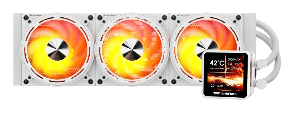 DARKFLASH DE360 White All-in-One Liquid Processor Cooler