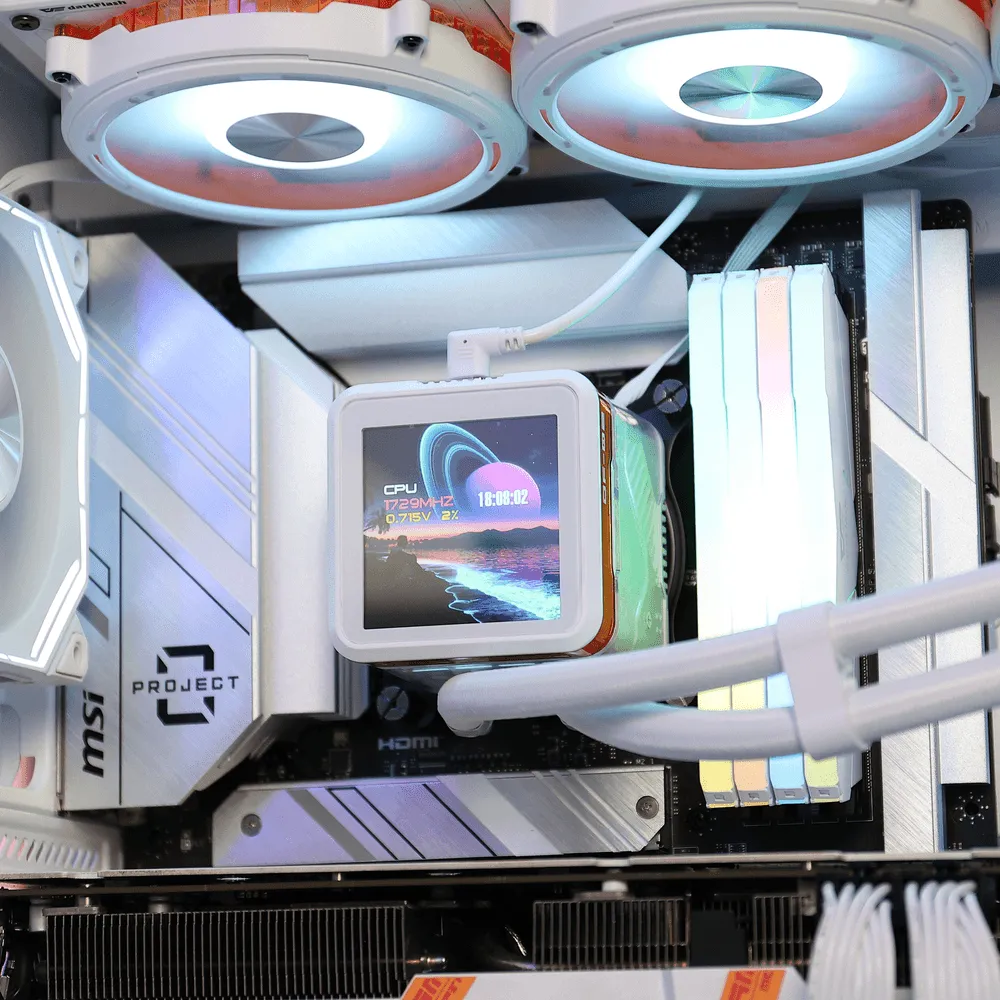 DARKFLASH DE360 White All-in-One Liquid Processor Cooler