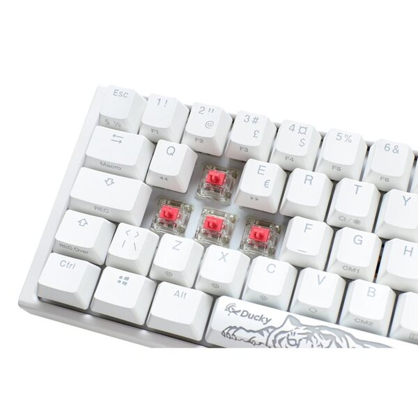 Ducky One 3 SF mekaniskt speltangentbord, Cherry MX Silent Red, vit