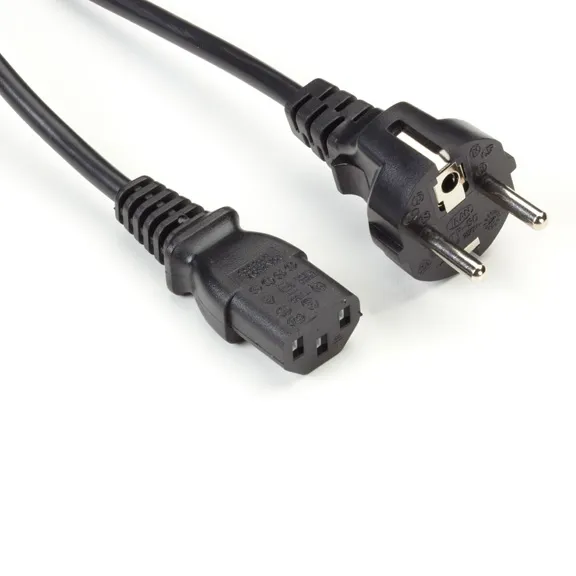 BLACK BOX  INTERNATIONAL POWER CORD - CEE 7/7 "SCHUCKO" TO IEC-60320-C13, 2-M (6.5-FT.)