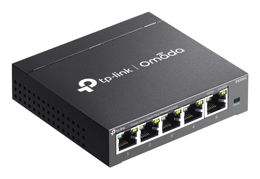 TP-Link Omada ES205G - 5-port Gigabit Managed Switch, Black