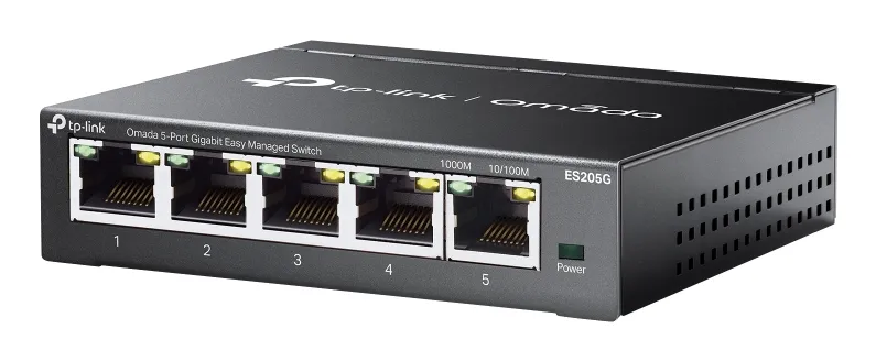 TP-Link Omada ES205G - 5-port Gigabit Managed Switch, Black