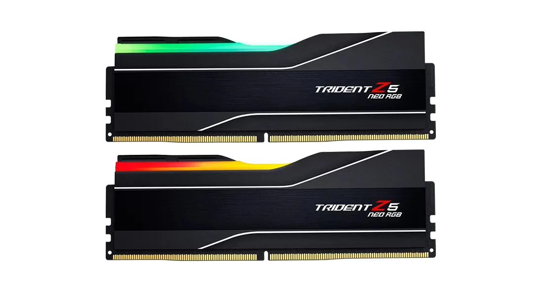 G.SKILL Trident Z5 NEO RGB 48GB (2 x 24GB) DDR5 6000 MHz, CL40 Memory (EXPO)