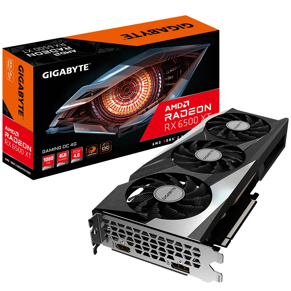 Gigabyte Radeon RX 6500 XT Gaming OC 4 GB - Grafikkort