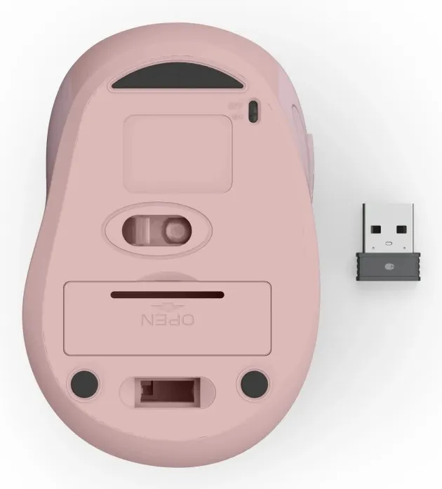Hama WM-400 Wireless Ergonomic Mouse, Pink