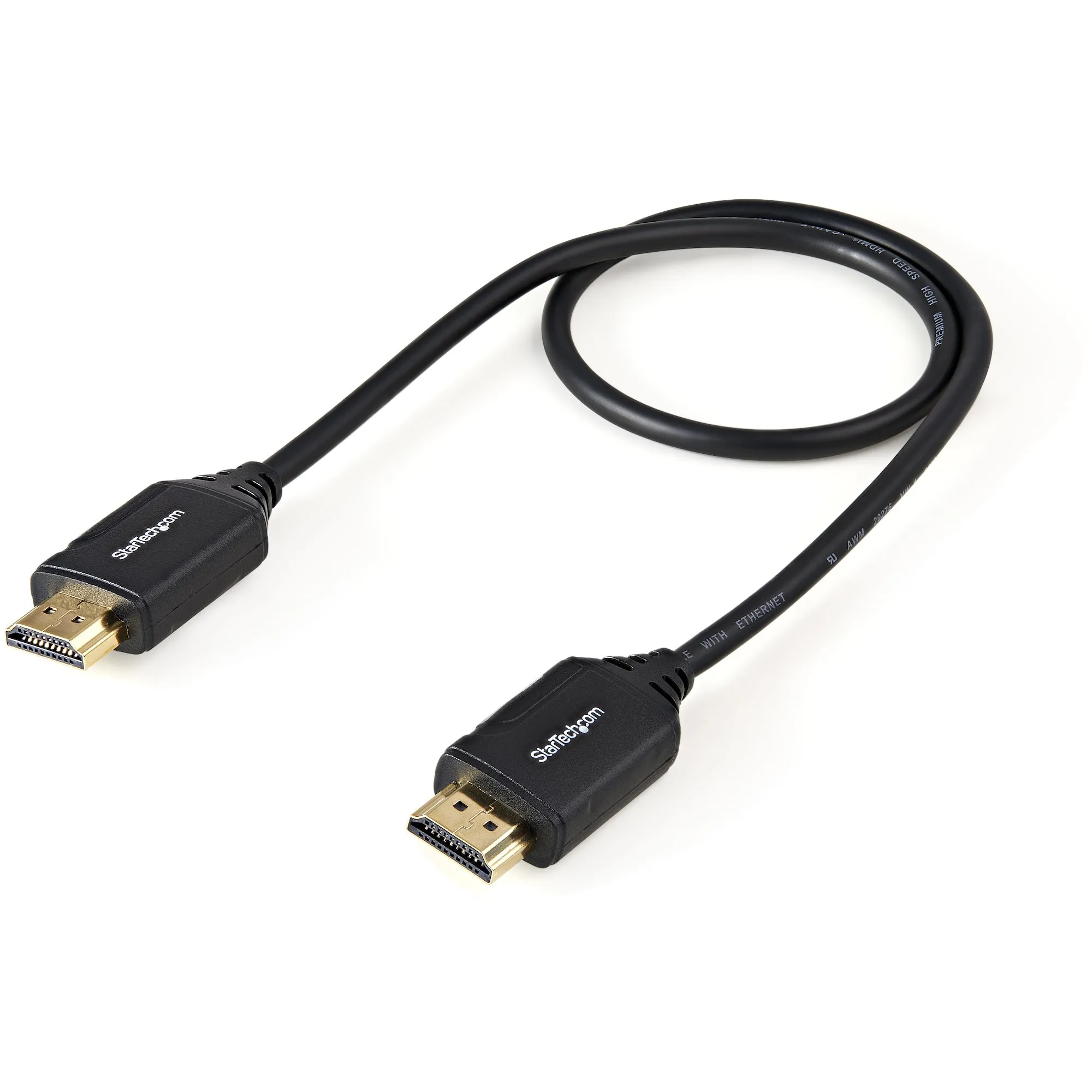 Startech HDMI &ndash; HDMI 2.0 -kaapeli, 0,5m, Musta