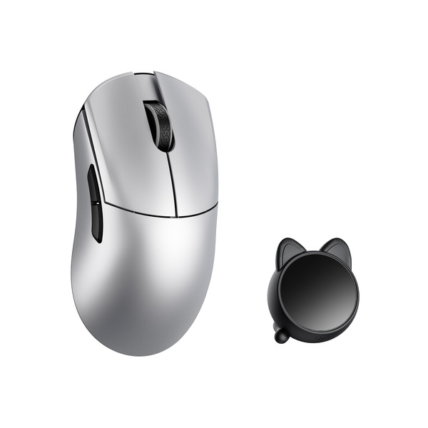WLMouse Huan Omron Optical 8K tr&aring;dl&ouml;s gamingmus, silver