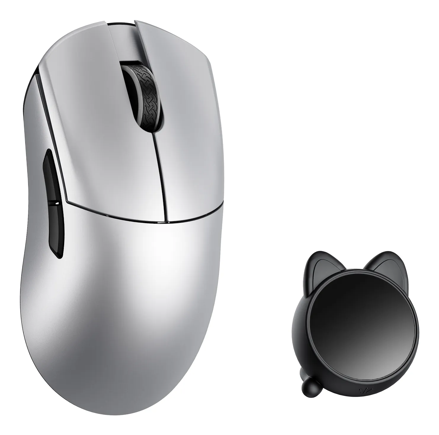 WLMouse Huan Omron Optical 8K tr&aring;dl&ouml;s gamingmus, silver