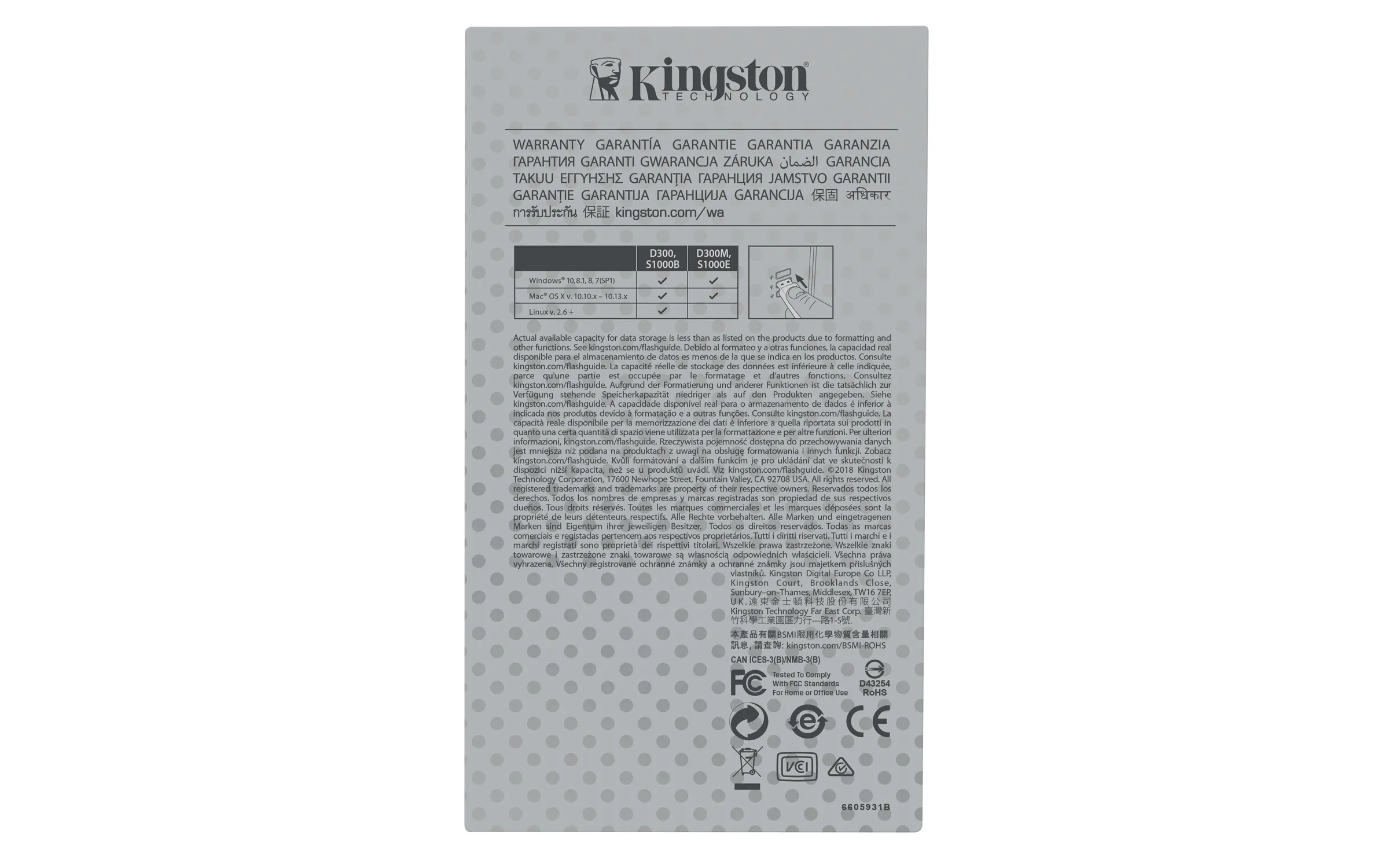 Kingston IronKey S1000 USB 3.2 Gen 1 4 GB USB-minne, silver