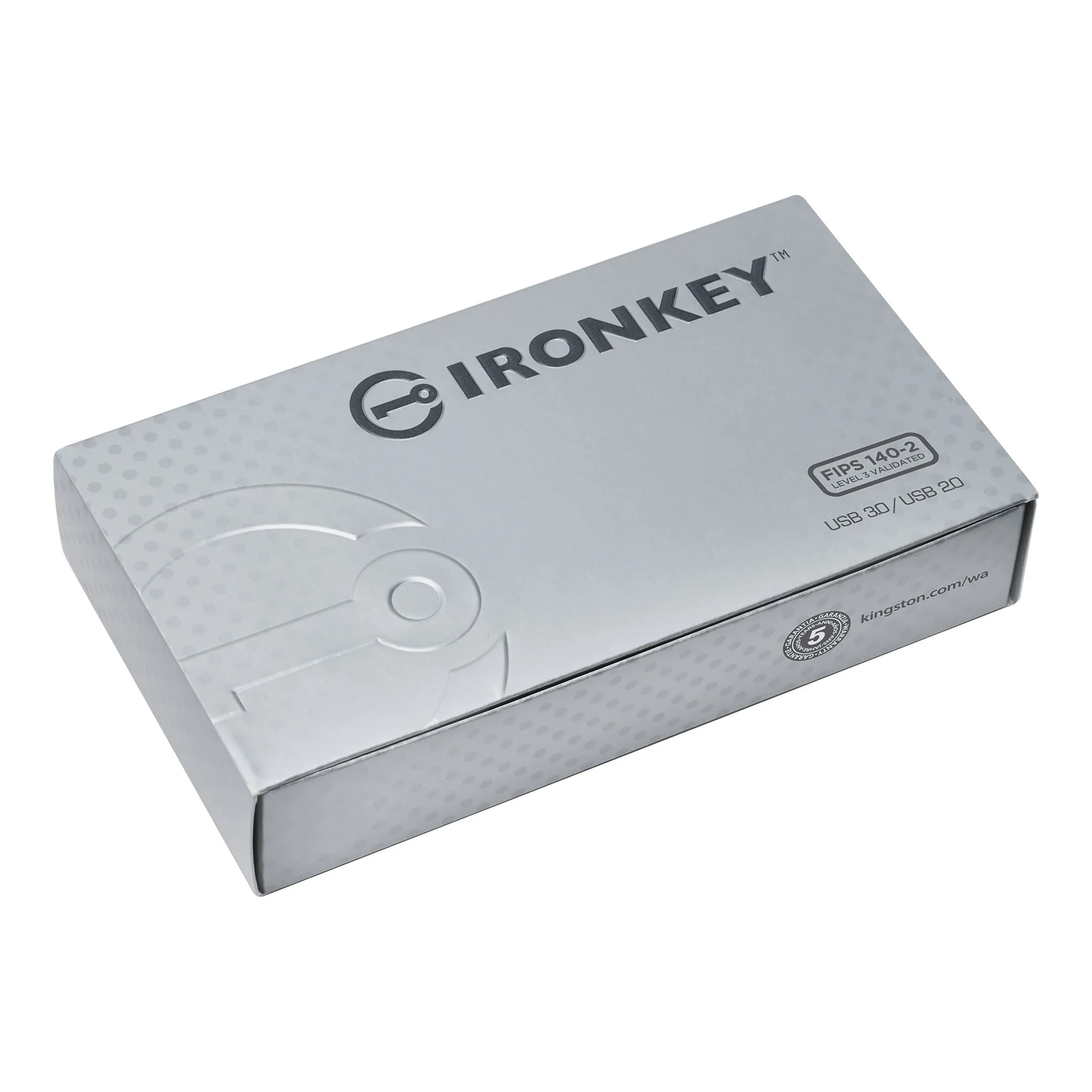 Kingston IronKey S1000 USB 3.2 Gen 1 4 GB USB-minne, silver