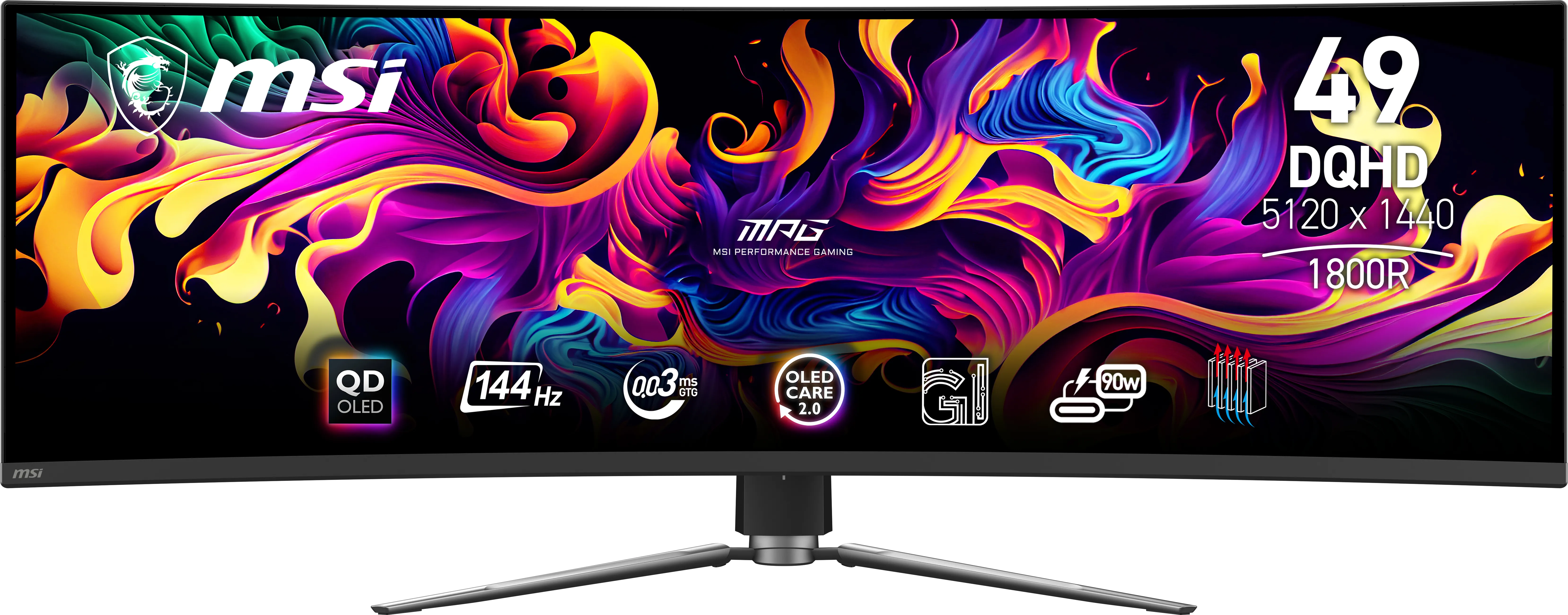 MSI MPG 491CQP QD-OLED 49&quot;&quot; Curved 5120x1440 144Hz 1ms
