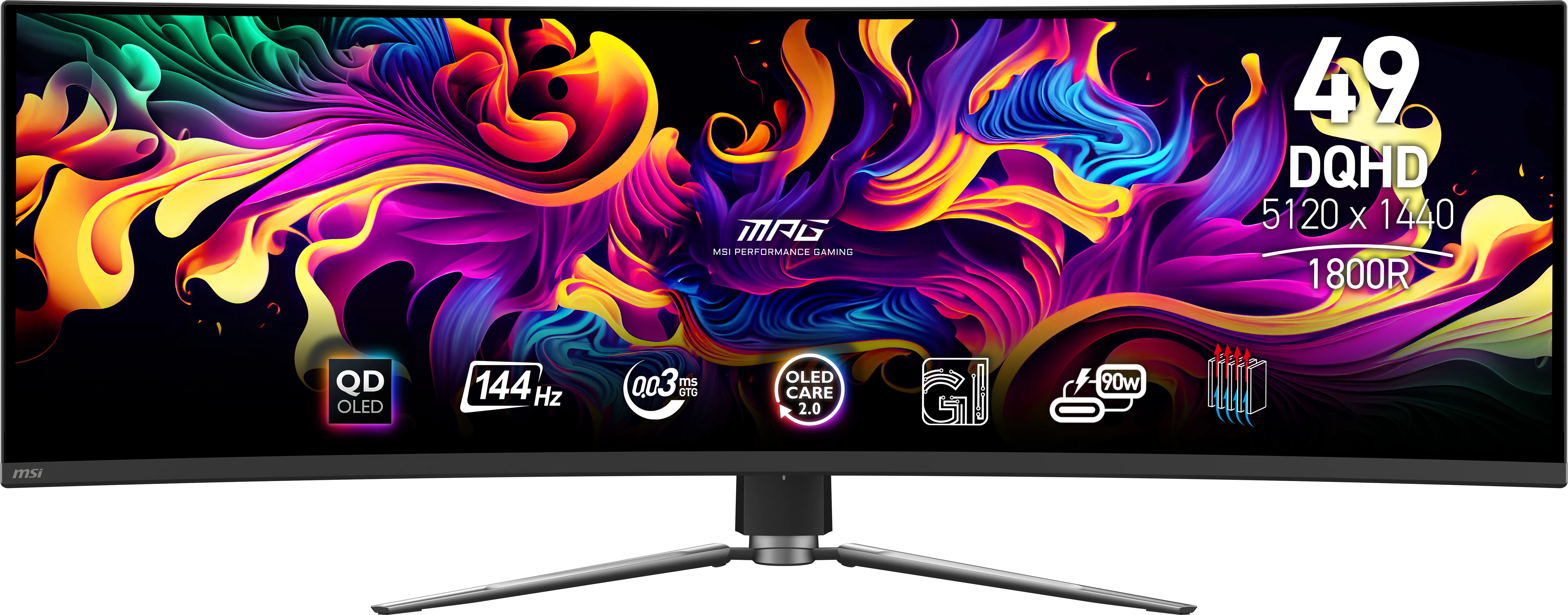 MSI MPG 491CQP QD-OLED 49&quot;&quot; Curved 5120x1440 144Hz 1ms