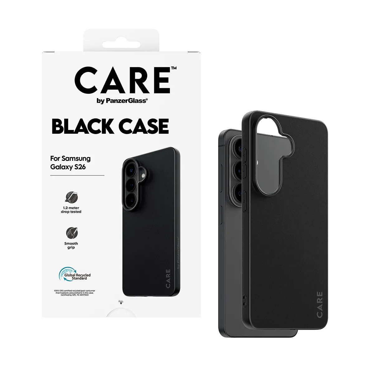 CARE by PanzerGlass Samba Case for Galaxy S26, Black