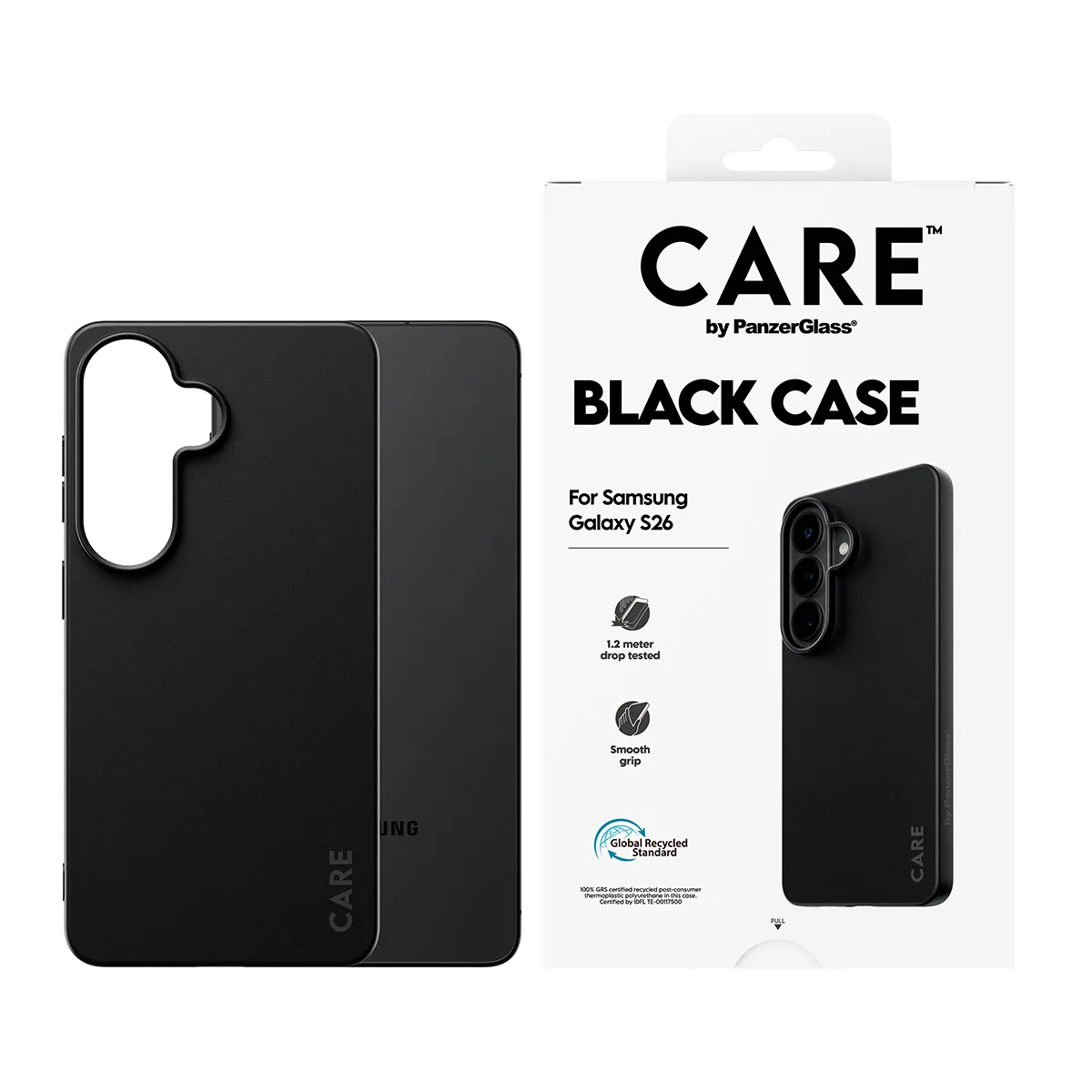 CARE by PanzerGlass Samba Case for Galaxy S26, Black
