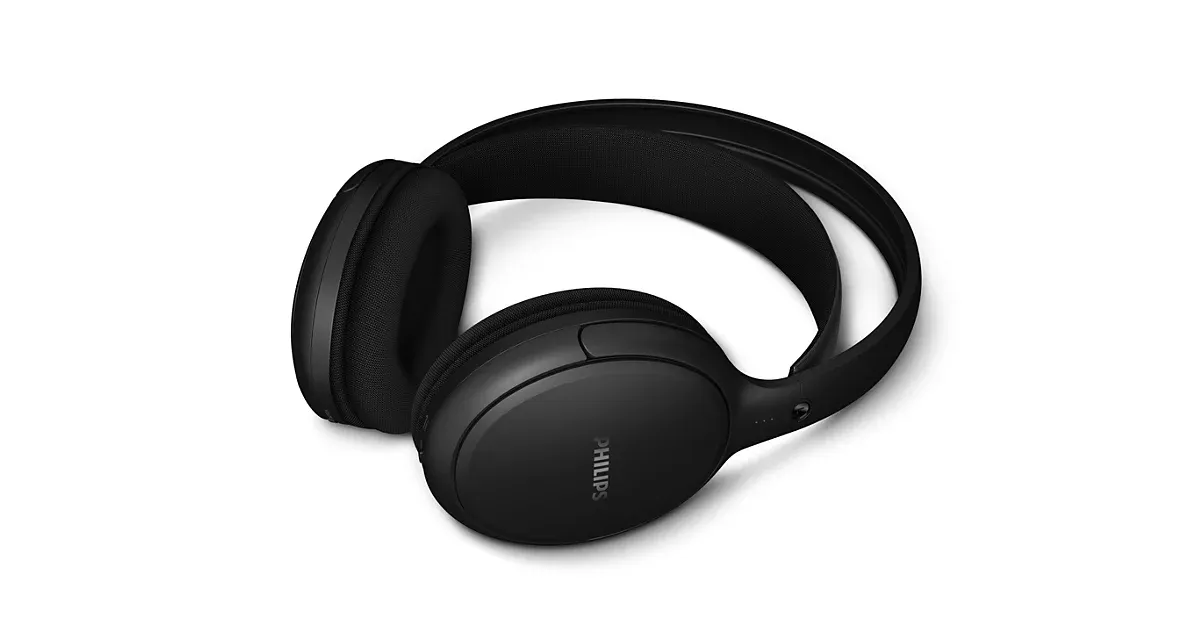Philips SHD6000BK/12 Wireless Over-ear Headphones with Charging Base, Black