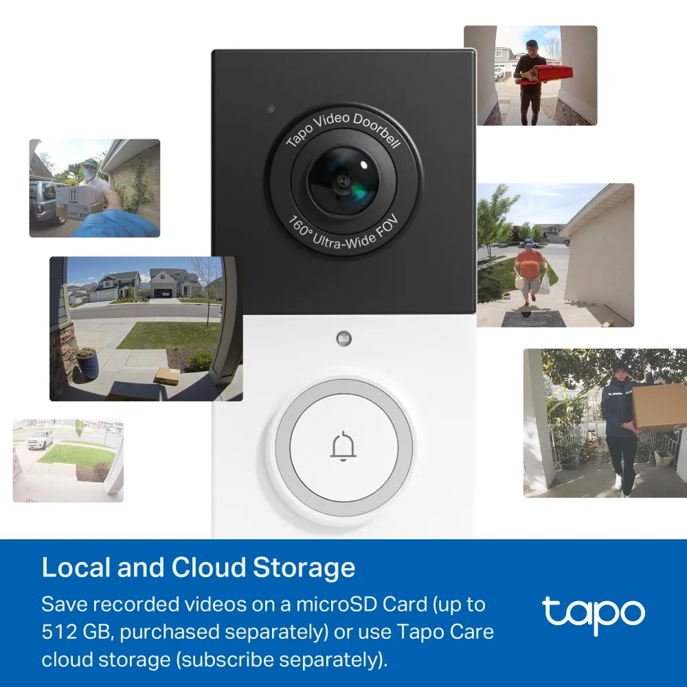 TP-Link Tapo D210 -&auml;lyk&auml;s video-ovikellokamera