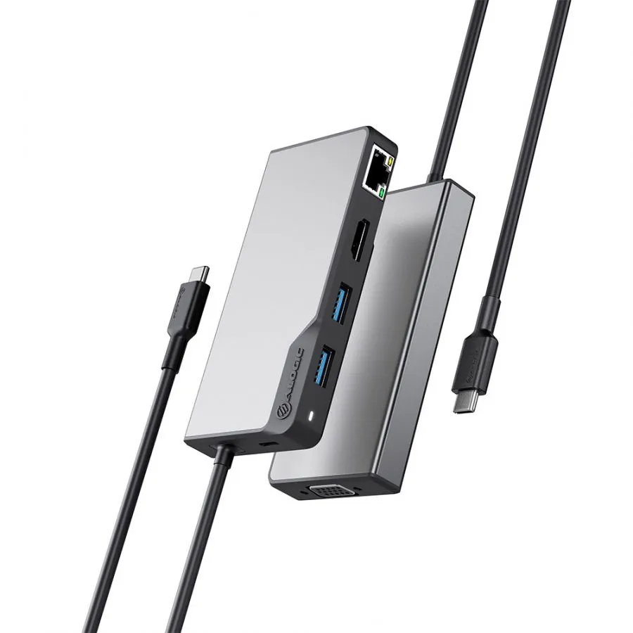 ALOGIC USB-C Fusion MAX 6-in-1 Hub V2 HDMI, USB, Ethernet & PD – Space Grey