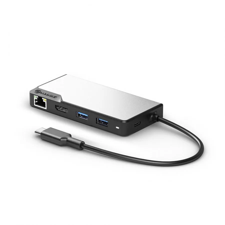 ALOGIC USB-C Fusion MAX 6-in-1 Hub V2 HDMI, USB, Ethernet & PD – Space Grey