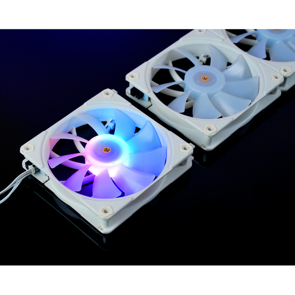 Jonsbo ZF120, PWM-ARGB, 120mm, daisy chain function - case fan, white, 2pcs